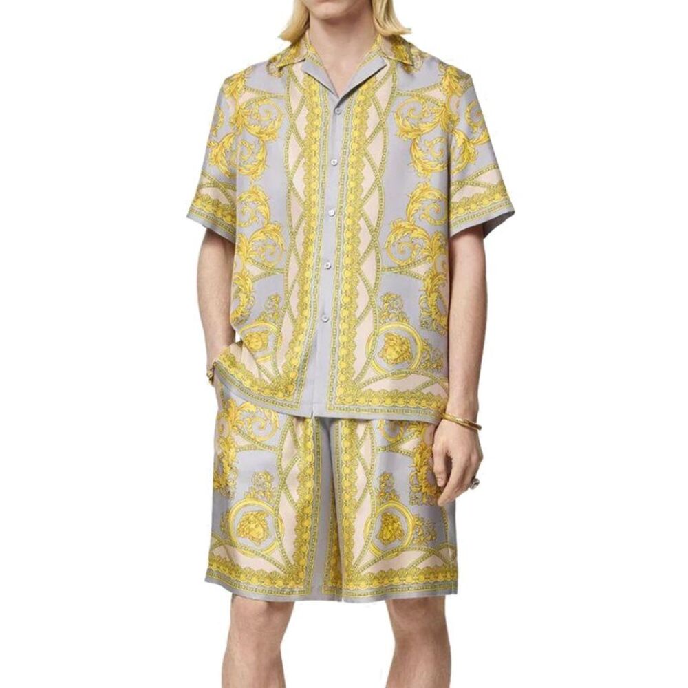 Versace La Coupe Des Dieux Silk Shorts Men - Picture 2 of 3